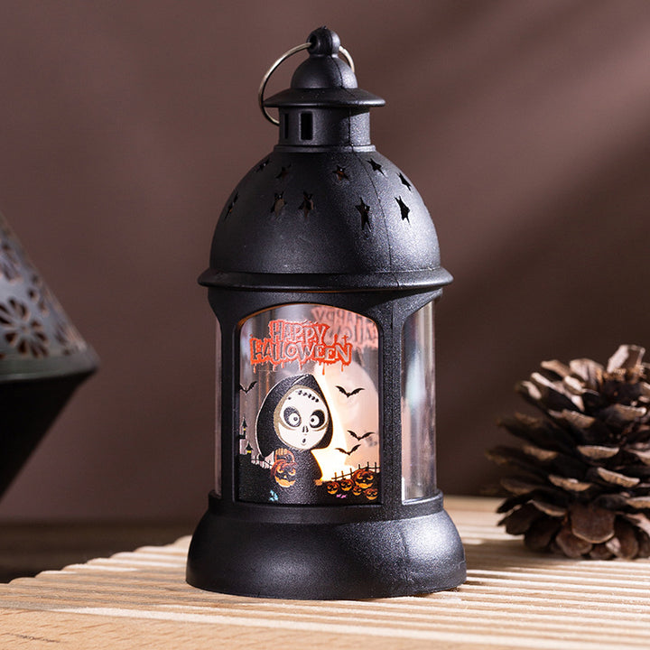 Decorative lantern with Halloween motif