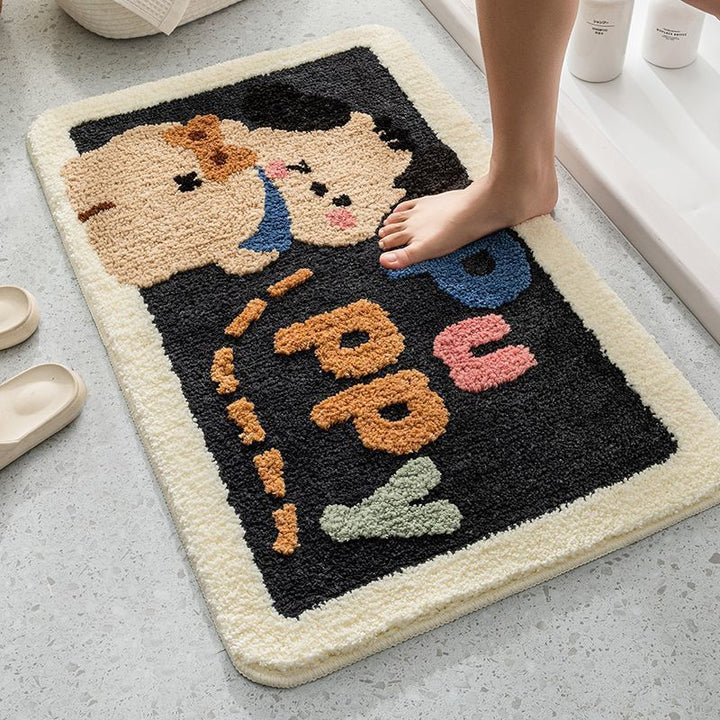 Cute Dog-Themed Bath Mat Kalsten