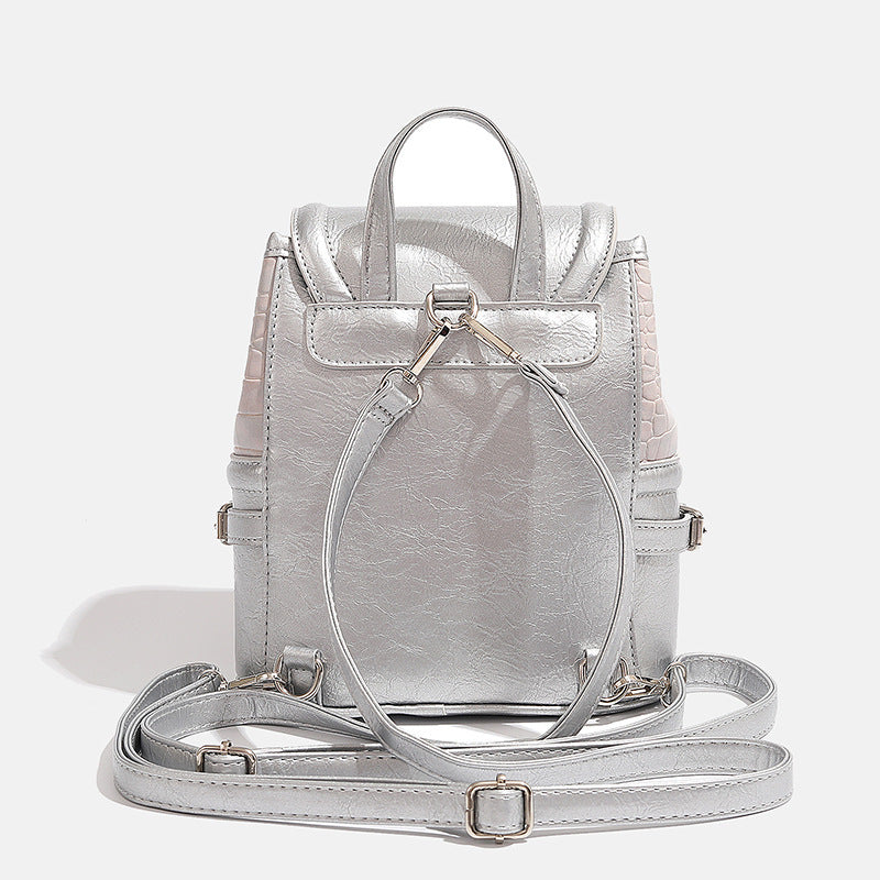 Fashionable Crocodile-Embossed Mini Backpack Kalsten