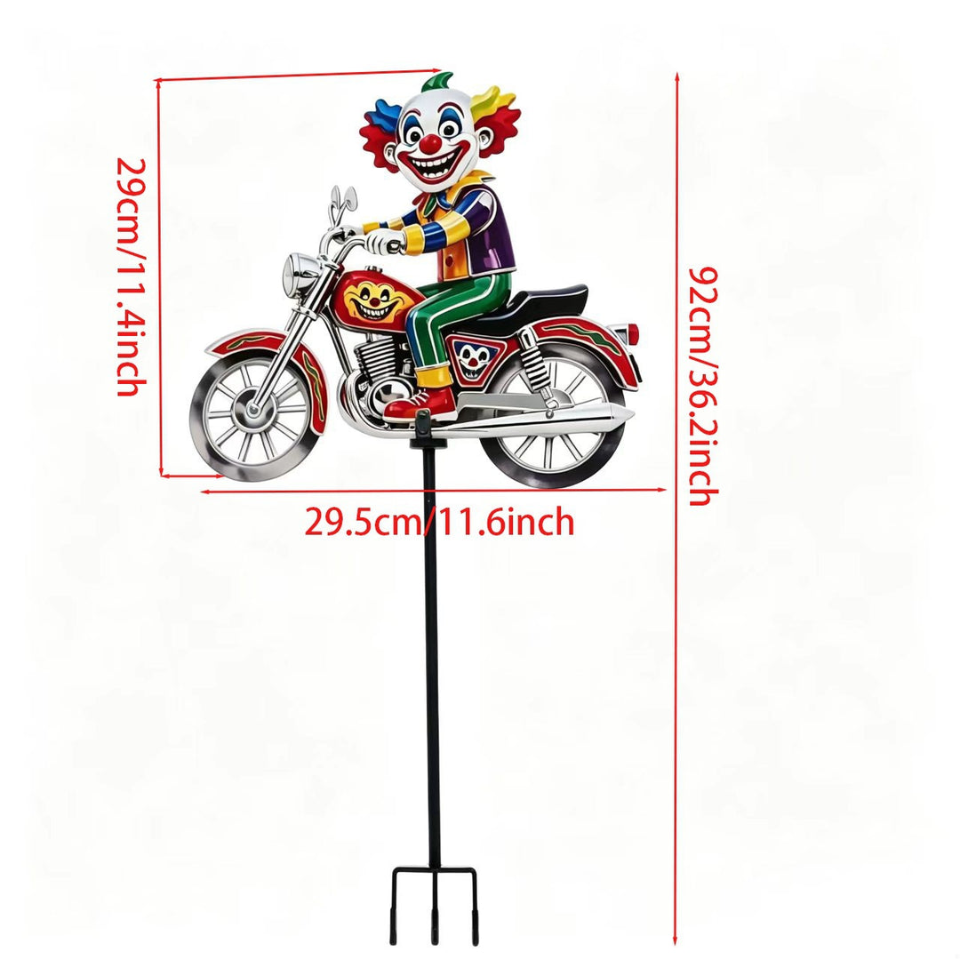 Garden Decor Clown Riding Motorcycle Kalsten