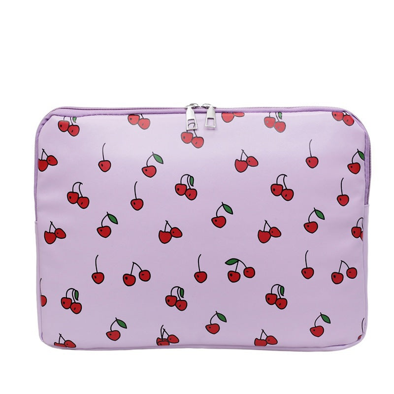 Playful Cherry Print Laptop Sleeve Kalsten