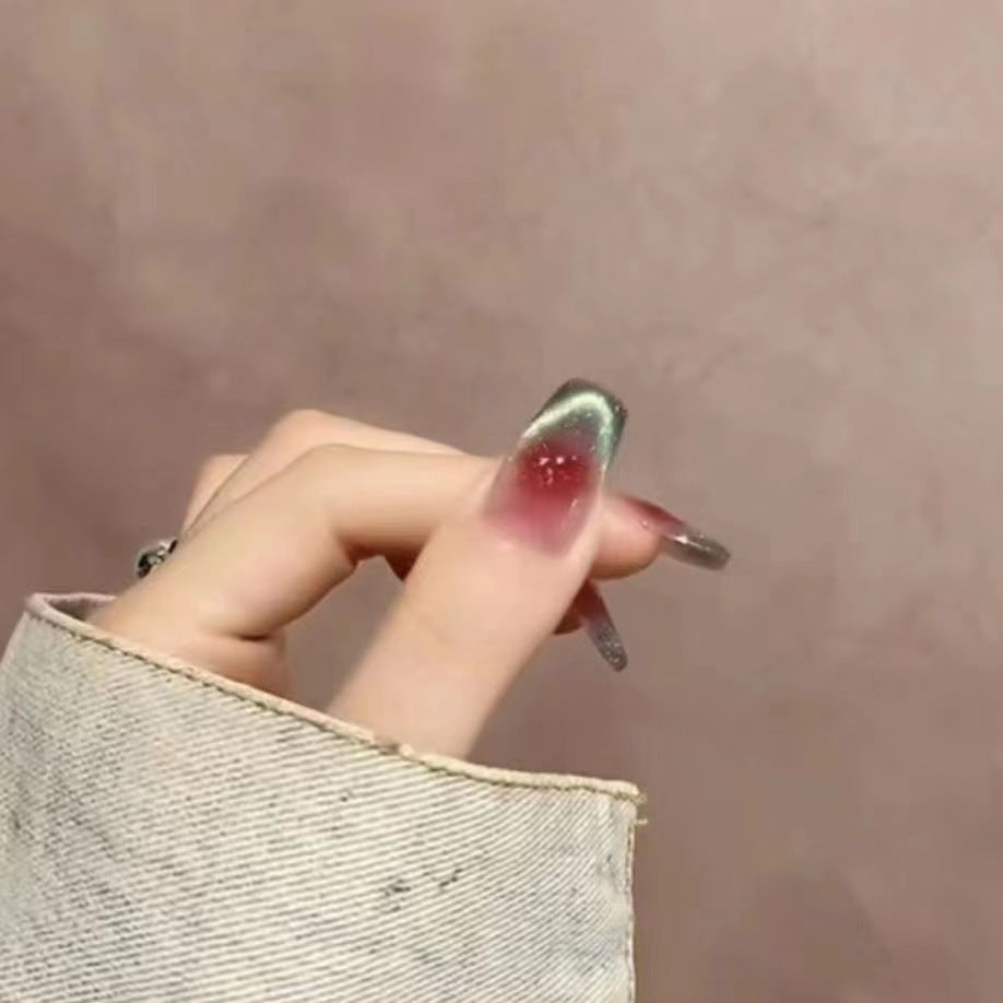 Gradient Glitter Press-On Nails