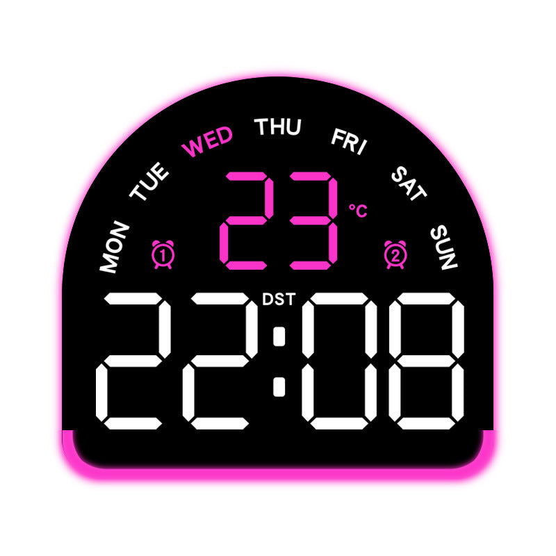 Digital alarm clock with temperature and day of the week display Kalsten