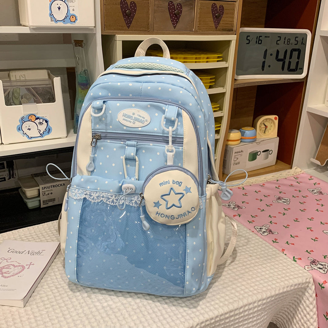 Charming Polka Dot Backpack Kalsten