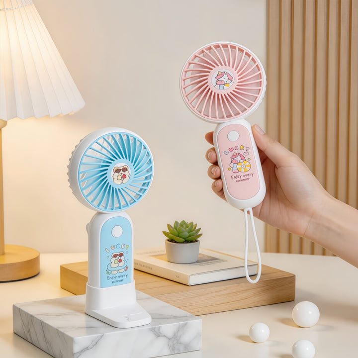 Ladies Portable USB Table Fan with Fun Design Kalsten