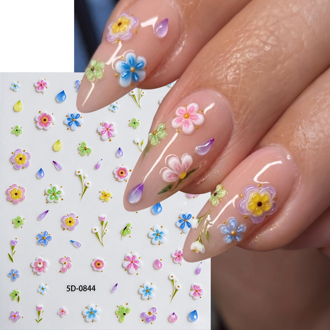 Floral Nail Art Stickers