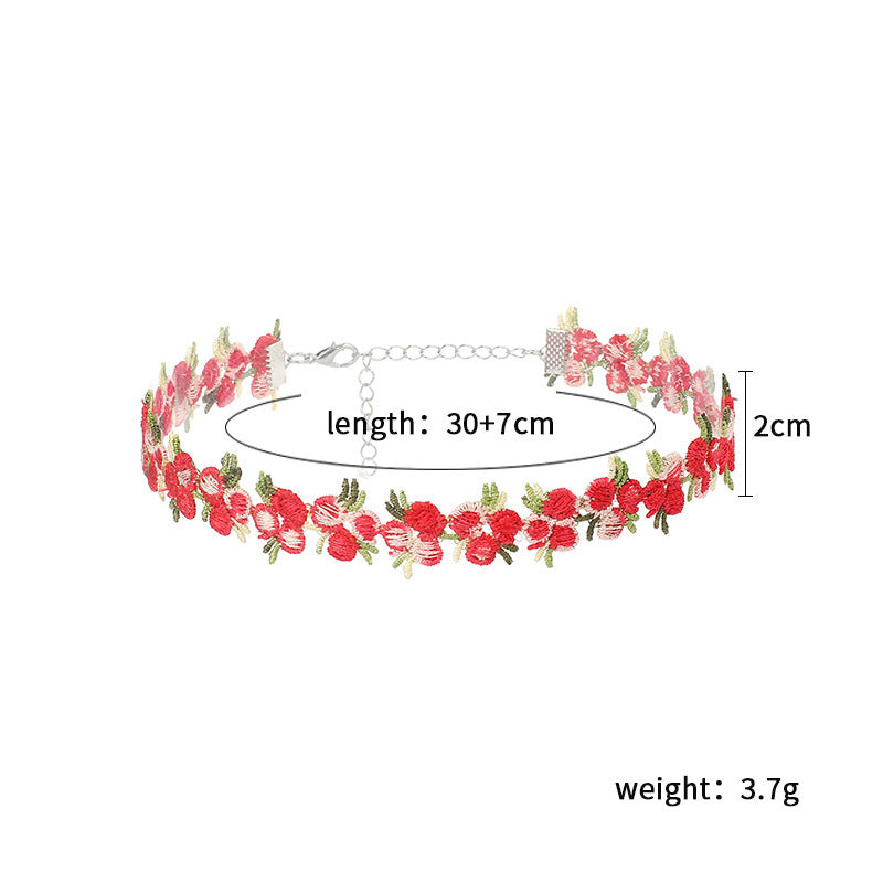 Floral Choker Necklace Kalsten