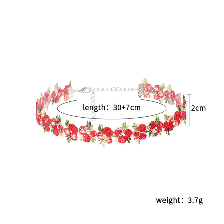 Floral Choker Necklace Kalsten