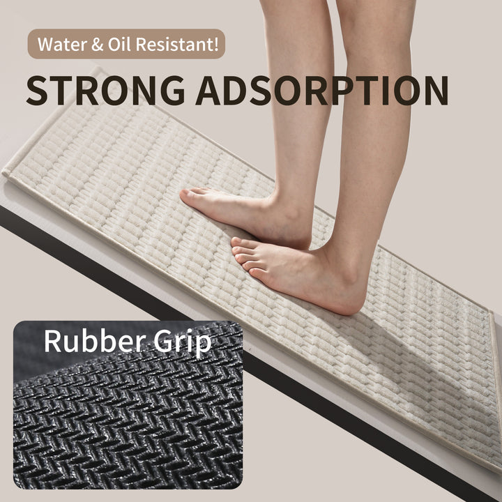 Absorbent Textured Bathroom Mat