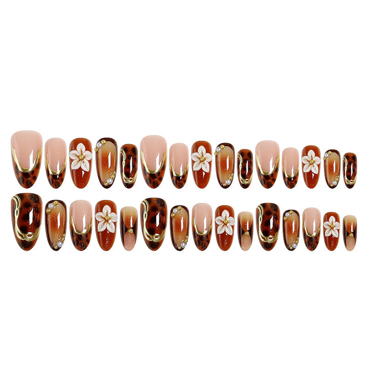 Elegant artificial nails with floral and animal motifs Kalsten