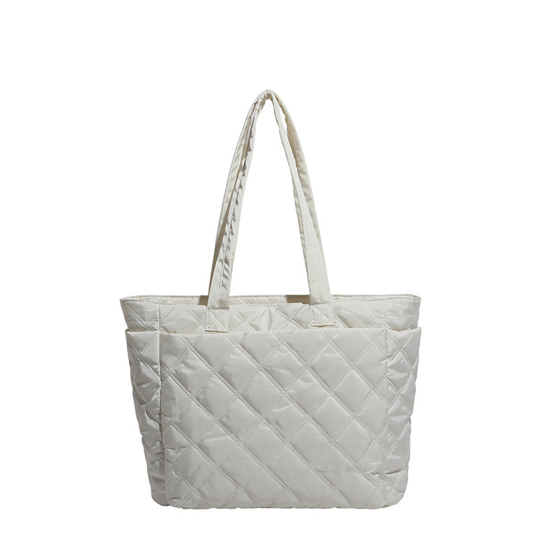 Insulated Quilted Tote Bag