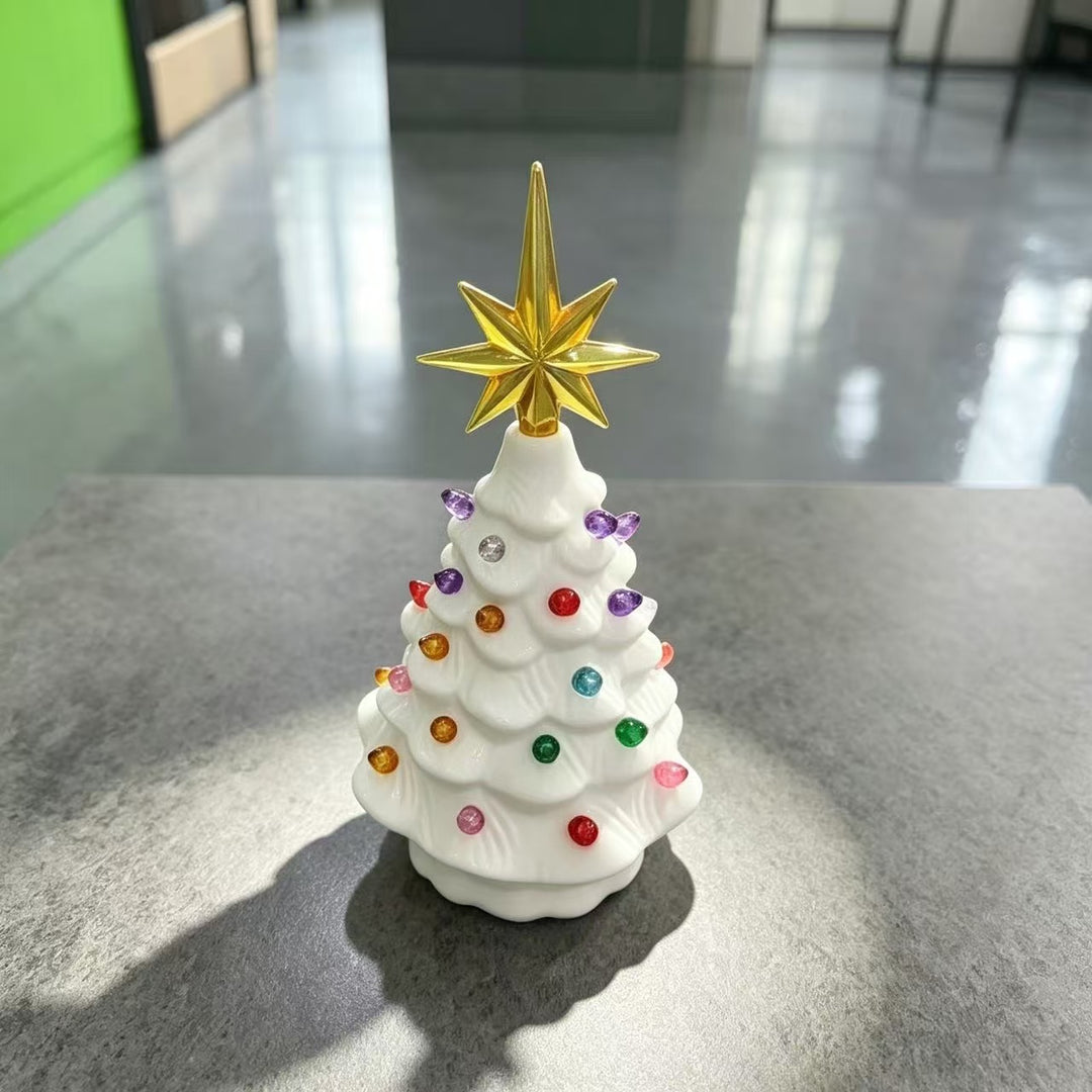 Decorative Ceramic Christmas Tree Figurine Kalsten