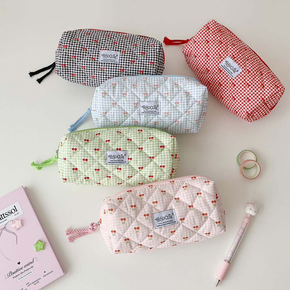 Stylish Quilted Pencil Case