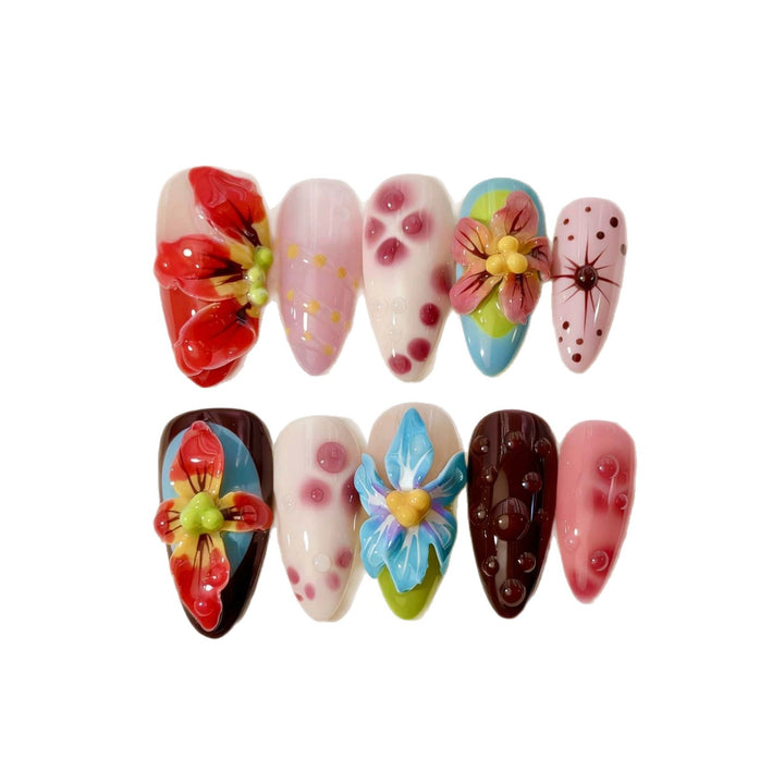 Artistic Floral Nail Art Collection