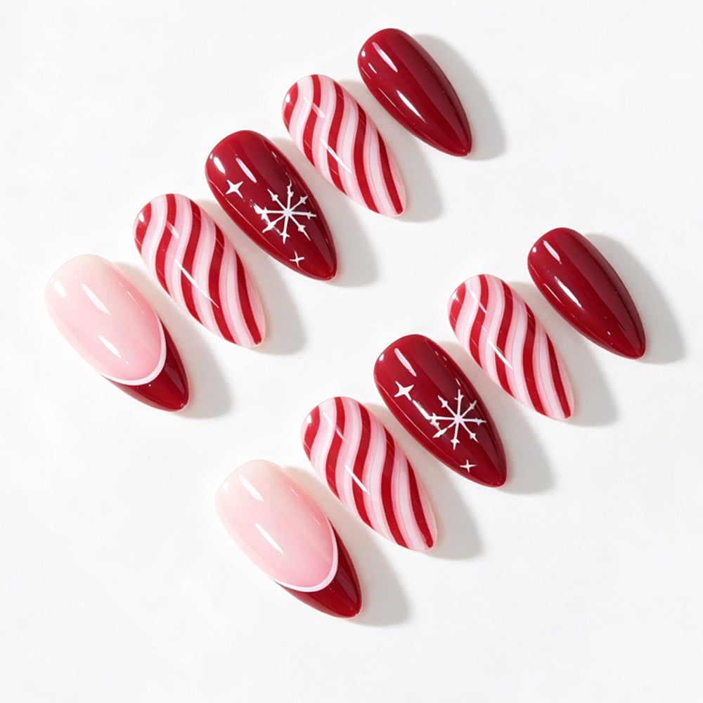 Holiday-Themed Press-On Nail Art Set Kalsten