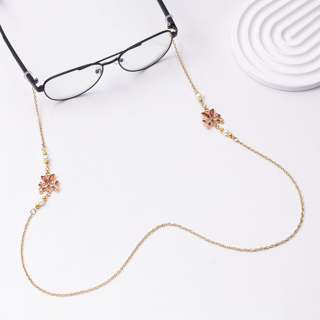 Elegant Floral Eyewear Chain Kalsten