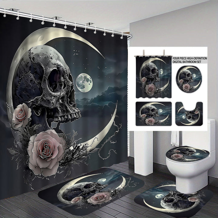 Artistic Skull Themed Bathroom Set Kalsten