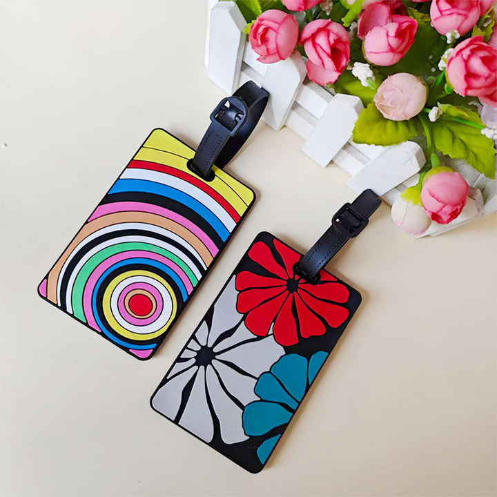 Unisex luggage tag in creative rainbow design Kalsten
