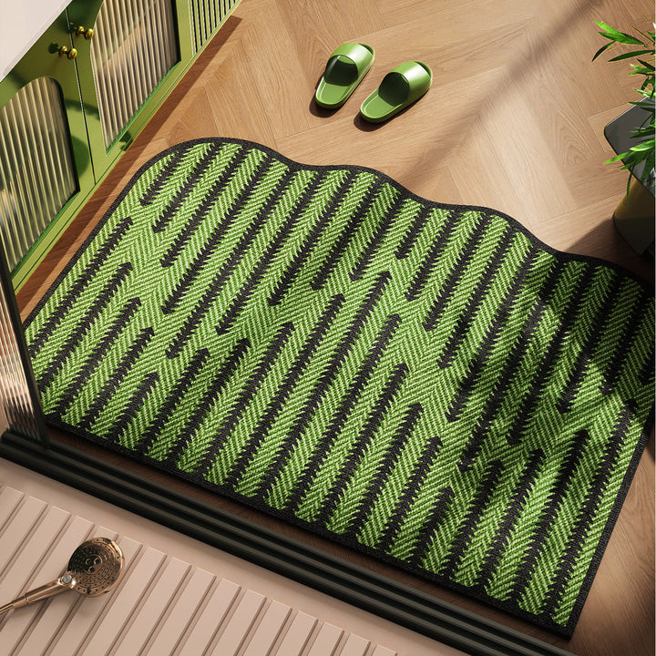 Lace-Trimmed Bath Mat Kalsten