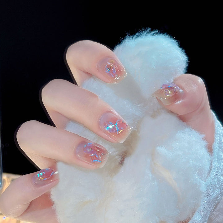 Decorative Floral Press-On Nail Art Set Kalsten