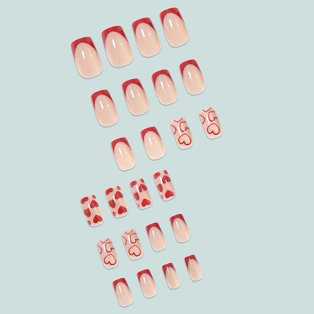 Artistic Nail Art with Heart Design Kalsten