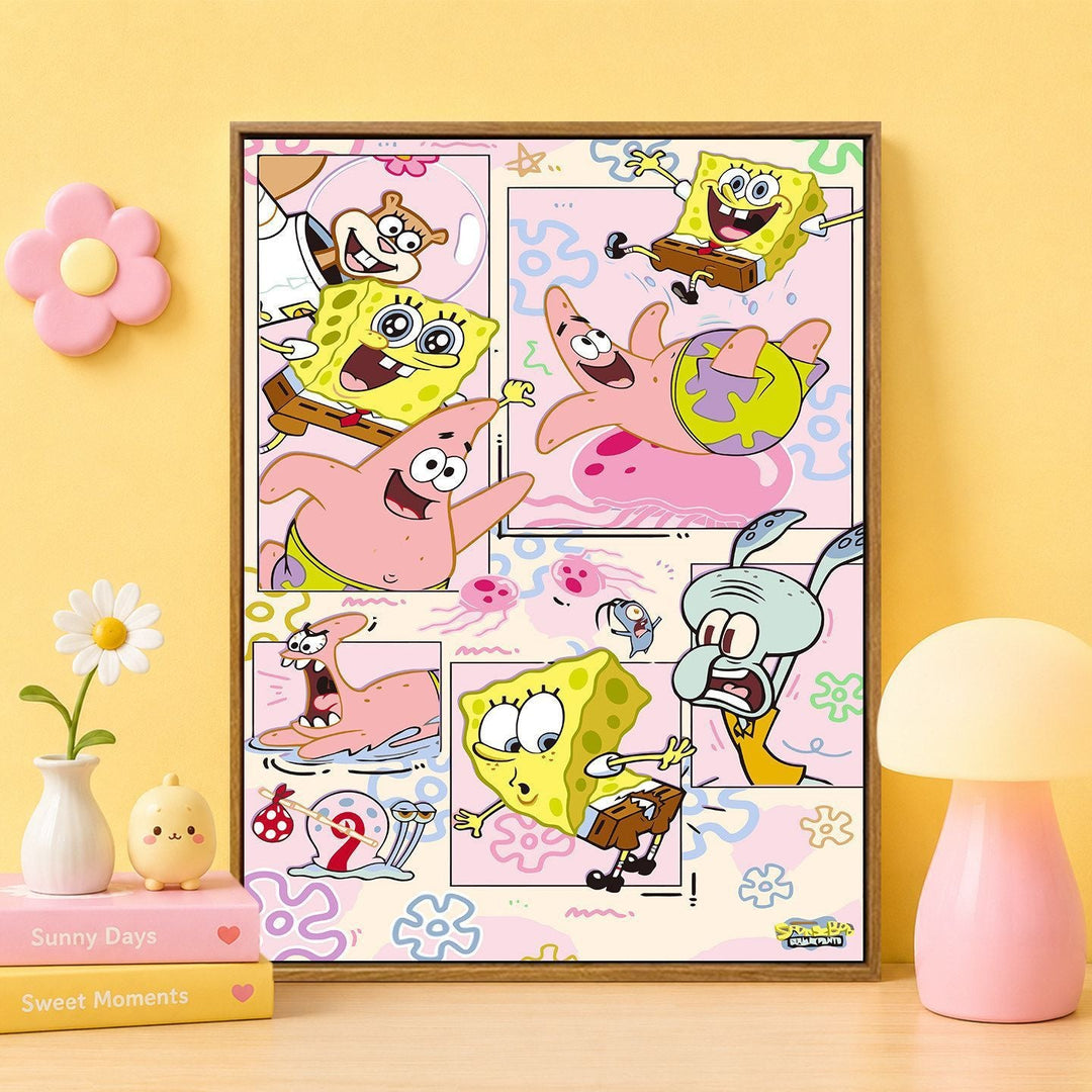 Cartoon Character Themed Wall Art Print Kalsten