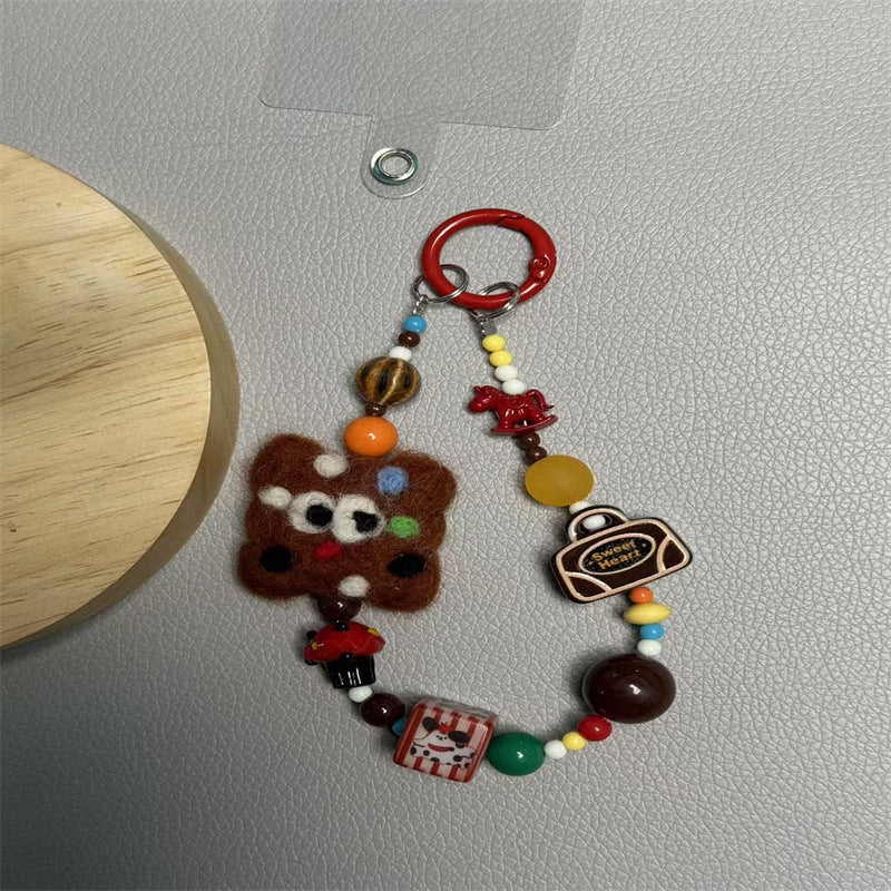 Playful Food-Themed Charm Keychain Kalsten