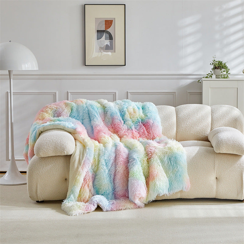 Luxurious Faux Fur Throw Blanket Kalsten