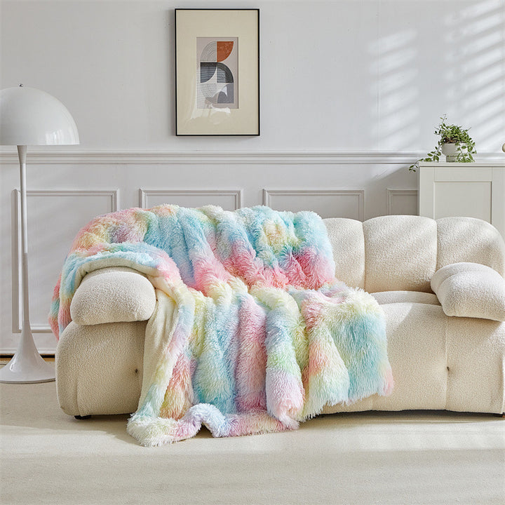 Luxurious Faux Fur Throw Blanket Kalsten