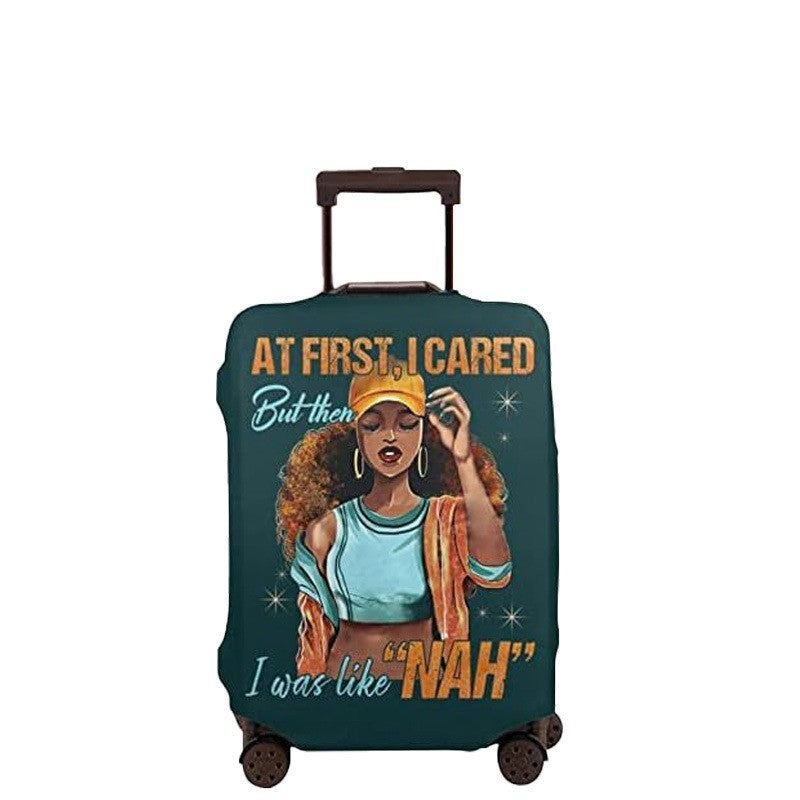 Women's hard-shell suitcase with unique skull and rose design Kalsten