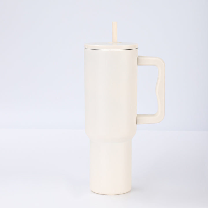 Women's High-Quality Insulated Mug with Integrated Straw Kalsten