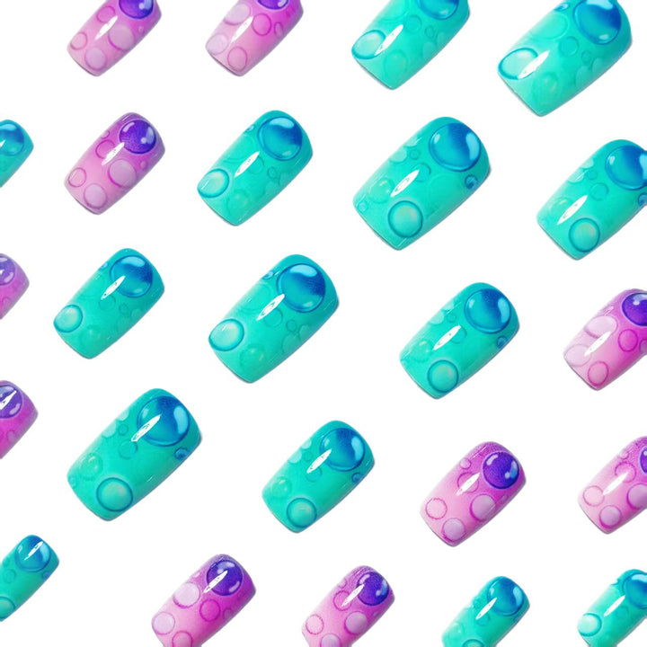 Artistic Bubble-Effect Nail Art Kalsten
