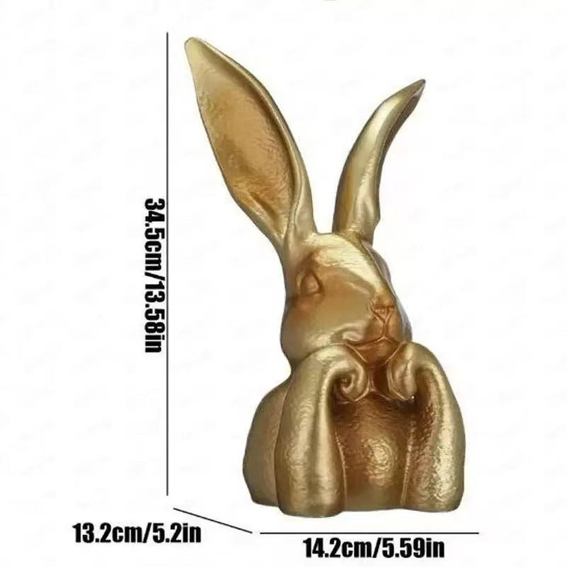Decorative Golden Rabbit Sculpture Kalsten