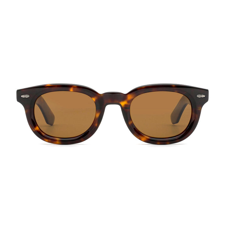 Ladies retro-inspired sunglasses with wide tortoiseshell frame and harmonious lenses Kalsten
