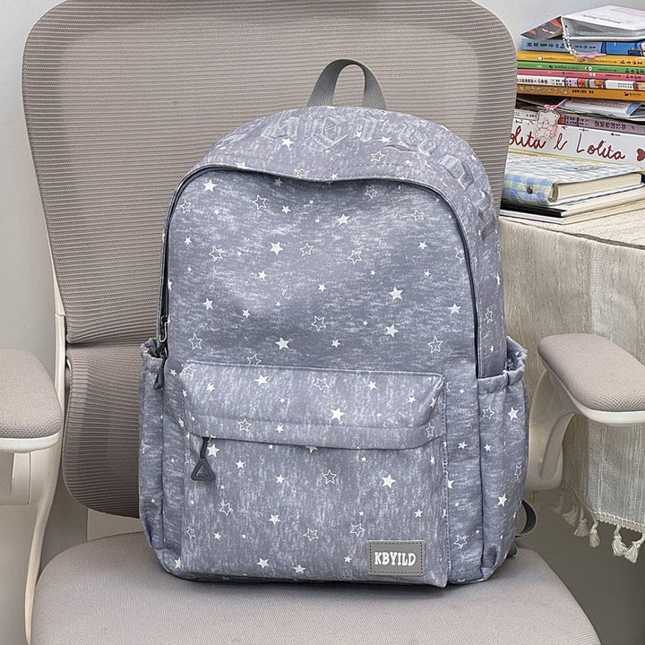 Star-Printed Casual Backpack Kalsten