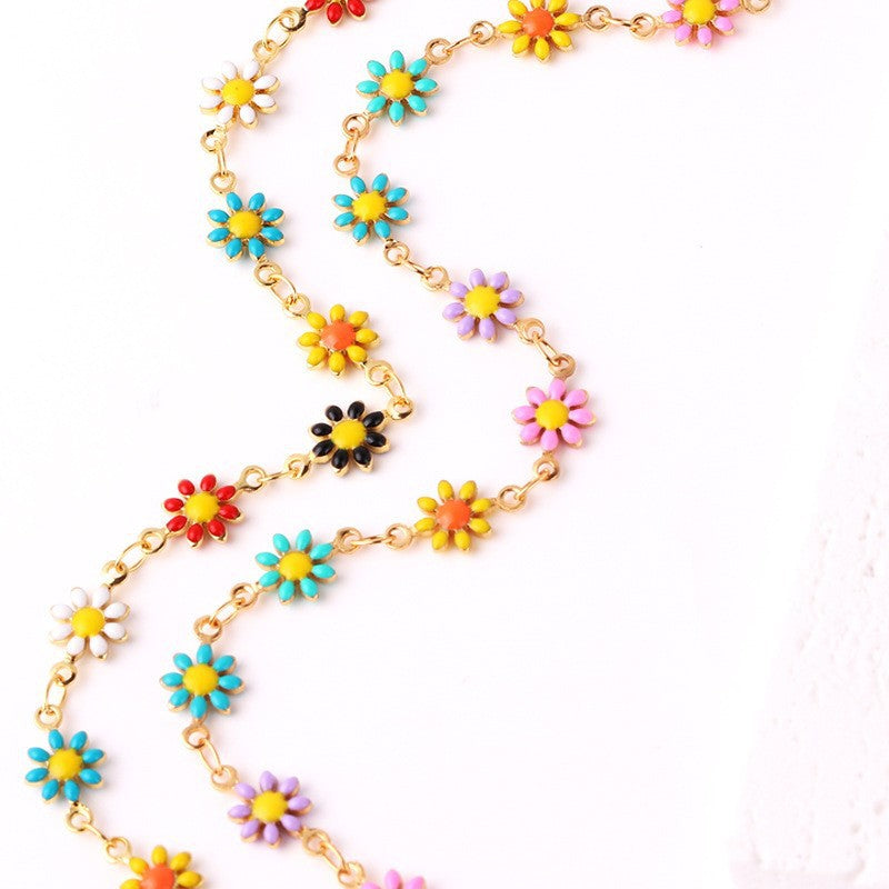 Floral Daisy Chain Necklace Kalsten