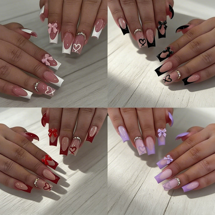 Stylish Long-Lasting Press-On Nail Set