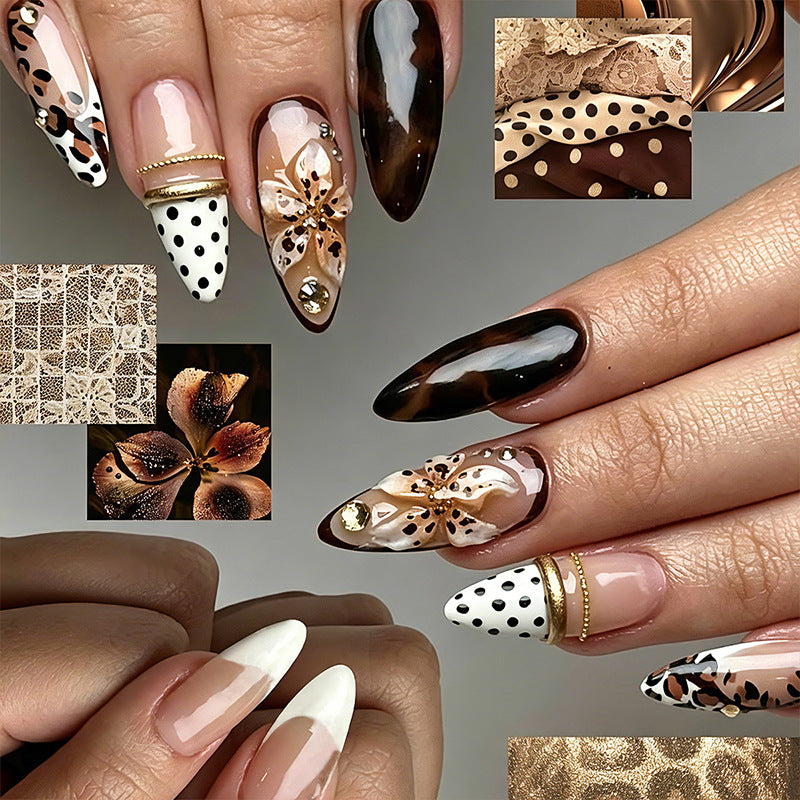 Exquisite nail art with elegant embellishments Kalsten