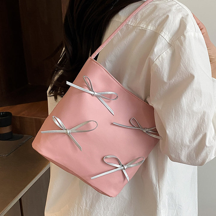 Bow-Embellished Handbag