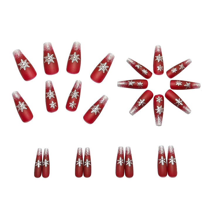 Artificial Nails in Festive Winter Design Kalsten