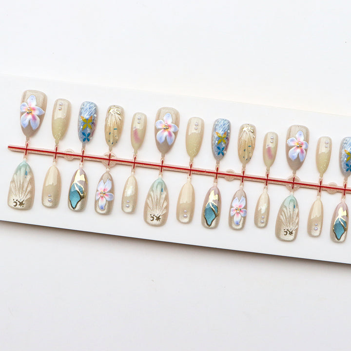 Artistic Floral Press-On Nail Collection  1791724359