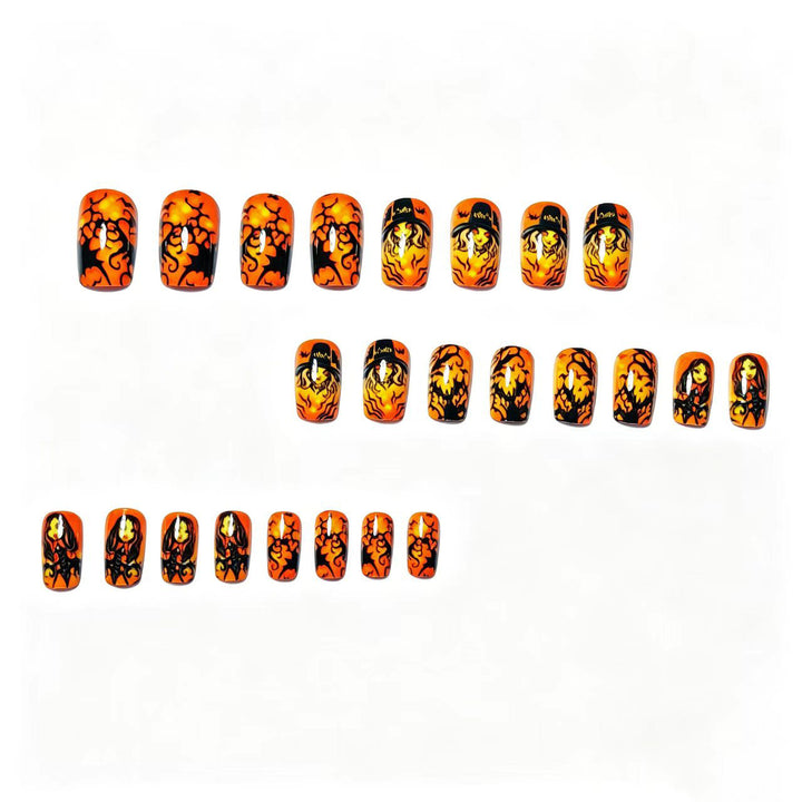Halloween-Inspired Artistic Nail Art Kalsten