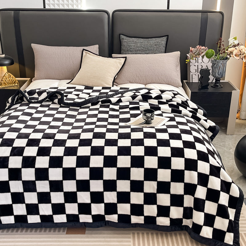 Floral Patterned Fleece Throw Blanket Kalsten