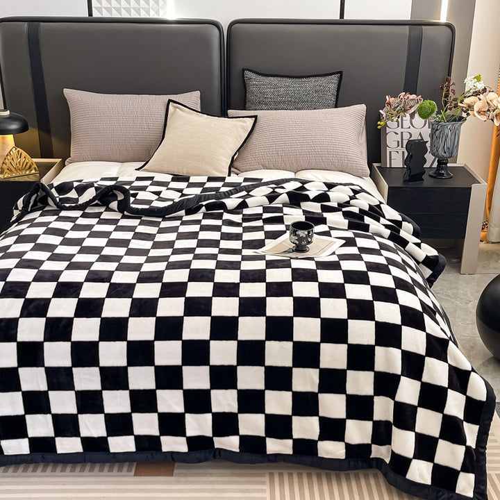 Floral Patterned Fleece Throw Blanket Kalsten