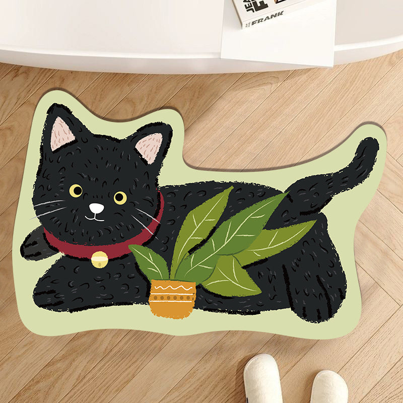 Playful Pet-Themed Area Mat