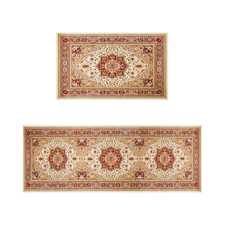 Vintage Floral Print Area Rug Set Kalsten