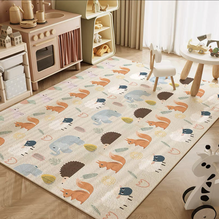 Educational Circus-Themed Area Rug