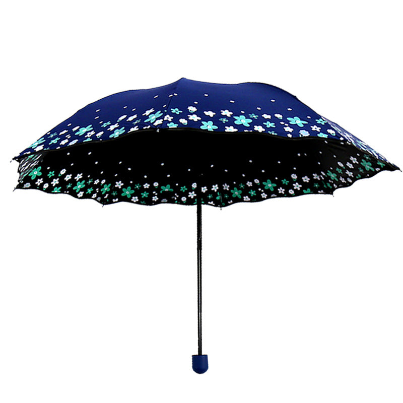 Women's Folding Umbrella with Detailed Floral Design Kalsten