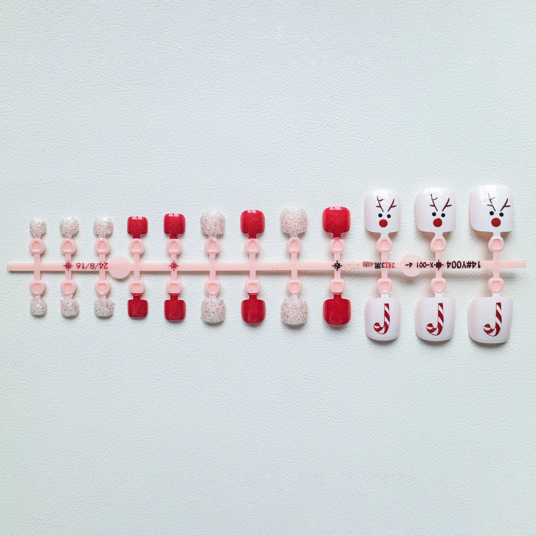 Creative Holiday-Themed Toe Nail Art