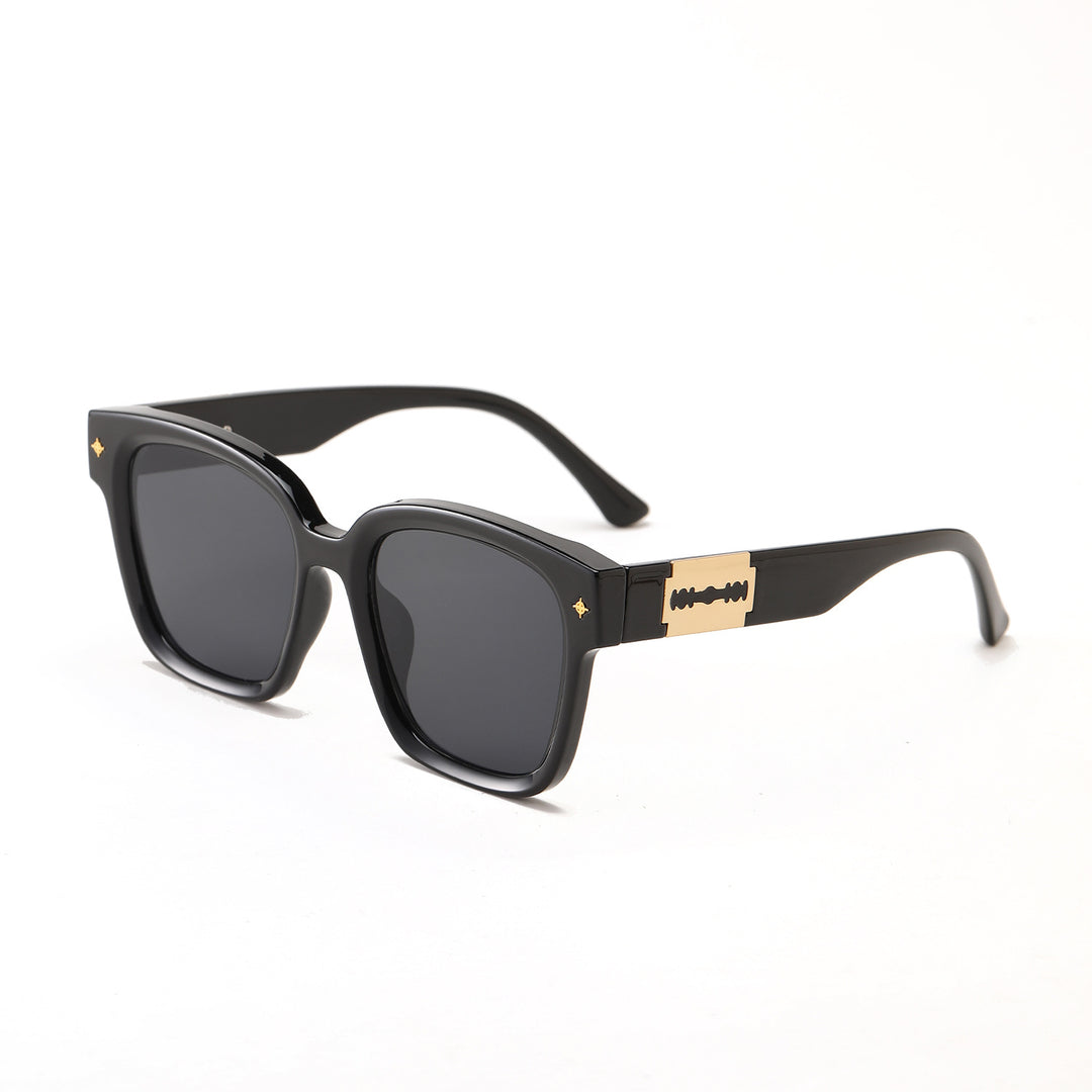Women's fashionable square sunglasses with transparent frame Kalsten